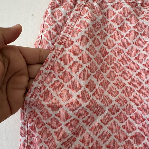 Tommy Bahama Women's 5-Inch Summering Shells HR Easy Linen Shorts - Pure Coral S - Picture 2 of 13